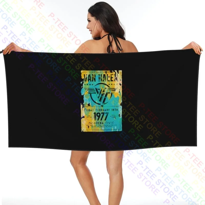 Van Halen Pasadena 77 Mens Quick dry Towel Surf Lightweight Personalized