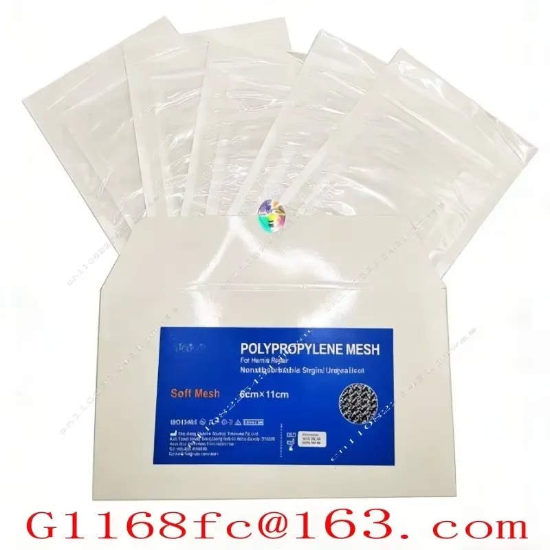 Sterile Lightweight Polypropylene Hernia Repair Mesh for Inguinal Abdominal Surgery 6x11cm 7.6x15cm 10x15cm 15x15cm 30x30cm
