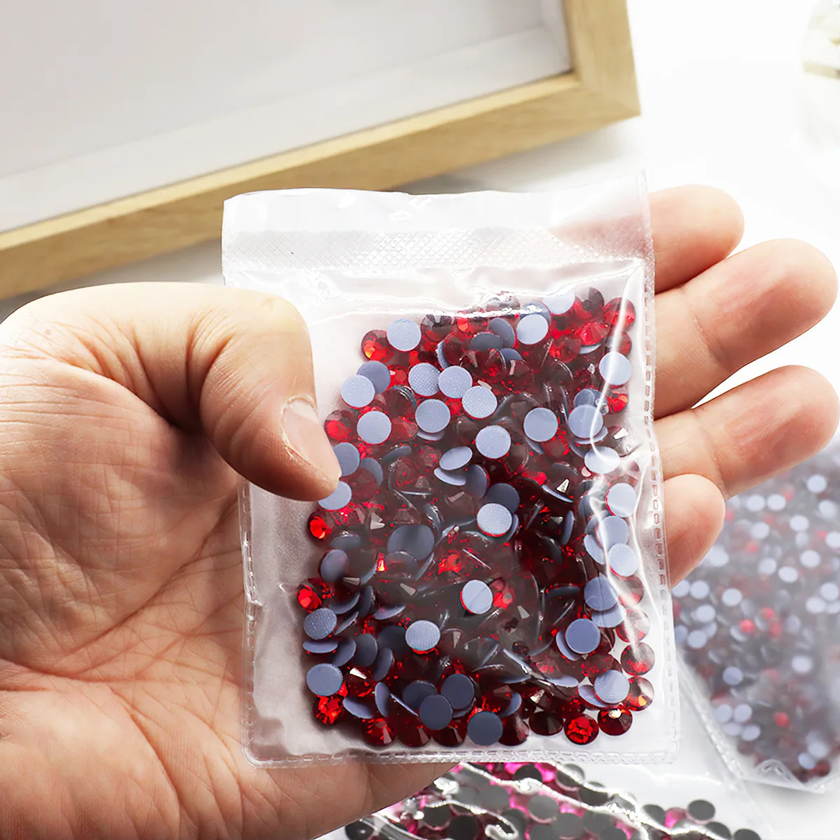 

Rose/Fuchsia/Pink Crystal AB Stones Strass Flatback Glass Diamond Design Glitter Rhinestones For Manicure Nail Art Decoration