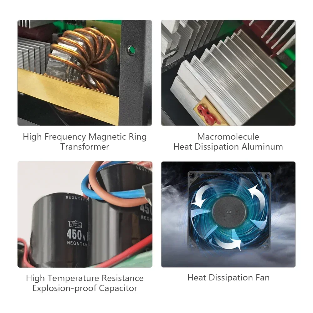 Máquina de soldadura portátil 250A, soldadora de arco totalmente automática, de grado Industrial, para el hogar, soldadura eléctrica pequeña