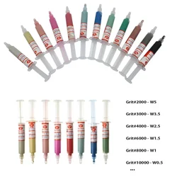 1/6/8/12pcs W0.5 ~40 Diamondes Grinding Polishing Paste Lapping Compound Metal Glass Jade Amber Buffing Abrasive Tools