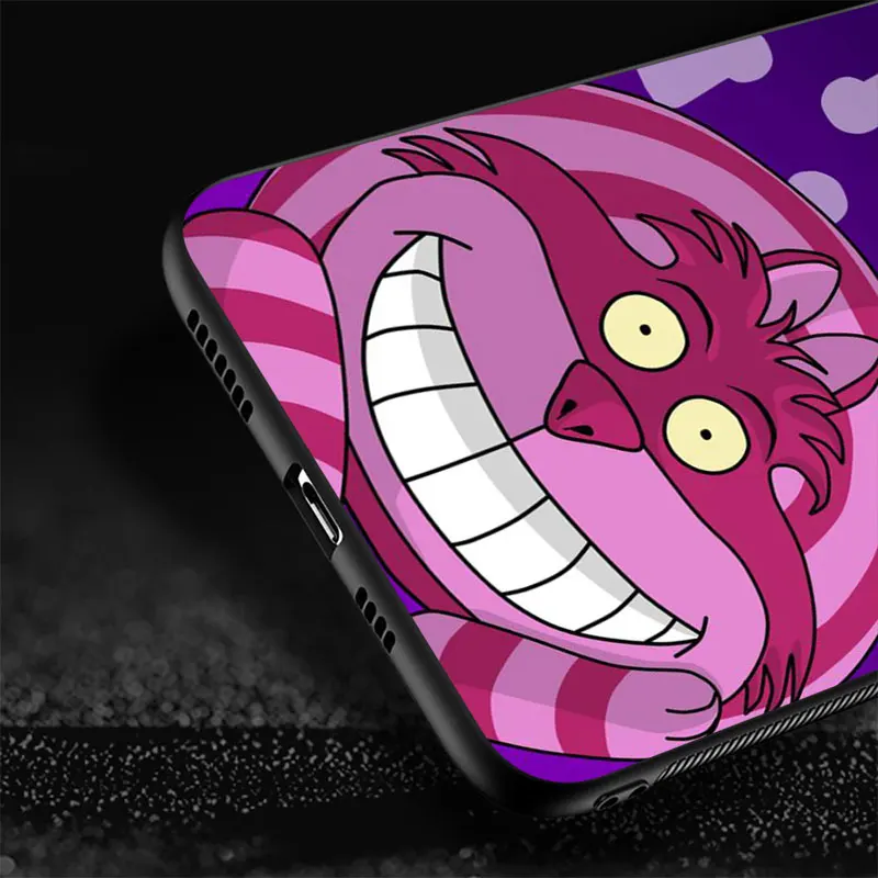 Disney Cheshire Cat Custodia per Samsung Galaxy S22 Ultra S23 S20 FE S21 Plus S10 S10e S9 S8 S24 Nero Mobile Custodia morbida per telefono