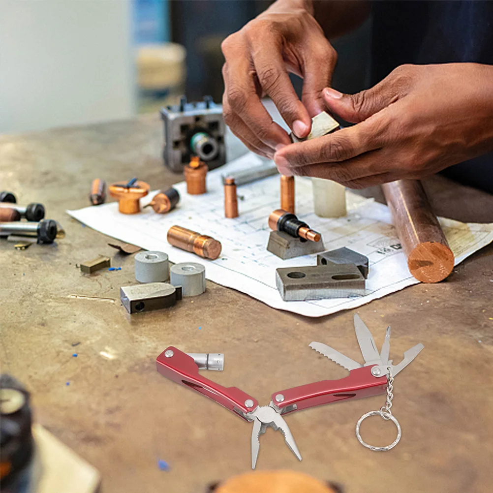 

2Pcs Outdoor Camping Tools Multifunctional Plier Compact Foldable Multi Tool for Hiking Survival Gear Portable Metal Pliers Set