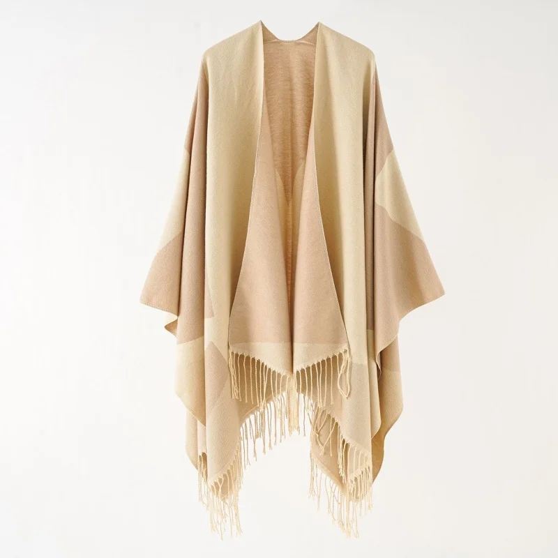 A lady\'s split shawl cloak shawl blanket