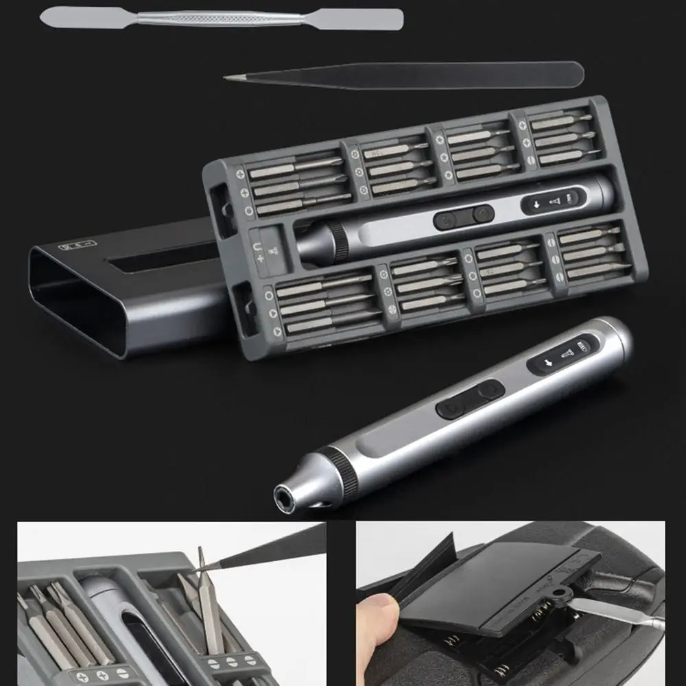 

Набор электрических отверток 50 в 1, набор прецизионных магнитных отверток с быстрой зарядкой типа C, прочный съемный