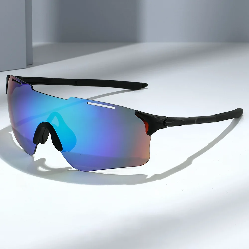 

Rimless Color Coated Sunglasses Unisex Photochromic Wraparound Glasses UV400 Fashion Outdoor Driving Cycling Hiking Eyewear