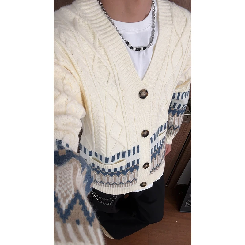 

Autumn Cardigan for Men | Oversized Knitted Sweater Unisex Open Front Casual Long Sleeve Coatigan Winter Warm Clothes M-XXXXL