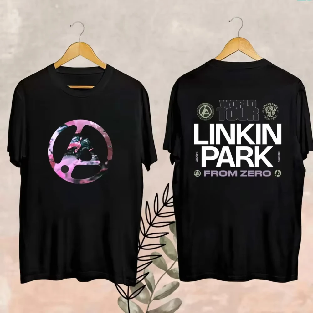 2025 Fashion Official Men's Linkin-Park From Zero World Tour T-Shirt Women Harajuku O-Neck Short Sleeve Pop Music Shirt Fan Gift image 2