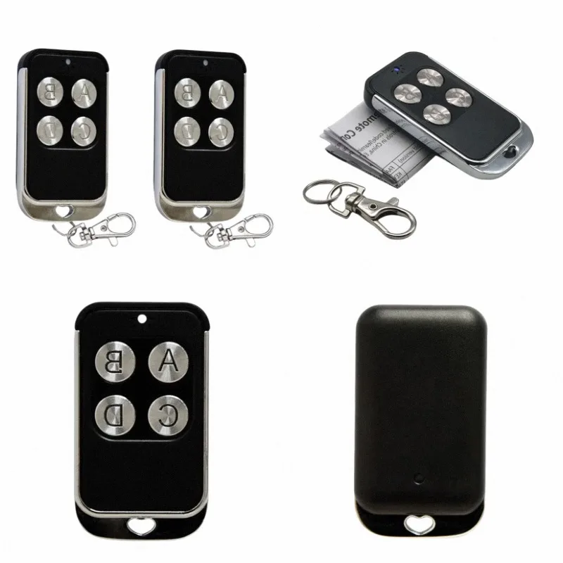 Rolling & Fixed Code Compatible Remote, 4-Channel Cloning Transmitter for Multi-Brand Garage Door