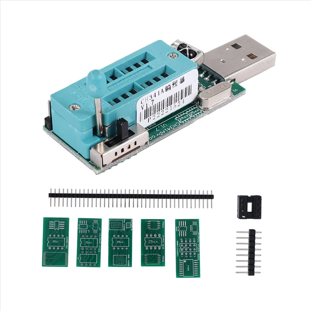 & Top Ch341A Programmer V1.7 1.8V Level Shift W25Q64Fw W25Q128Fw Gd25Lq64