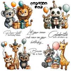 Mangocraft Happy Birthday Gifts Animals Clear Stamp DIY Scrapbooking Supplies Silicone Stamp For Card Making Albums Crafts Decor