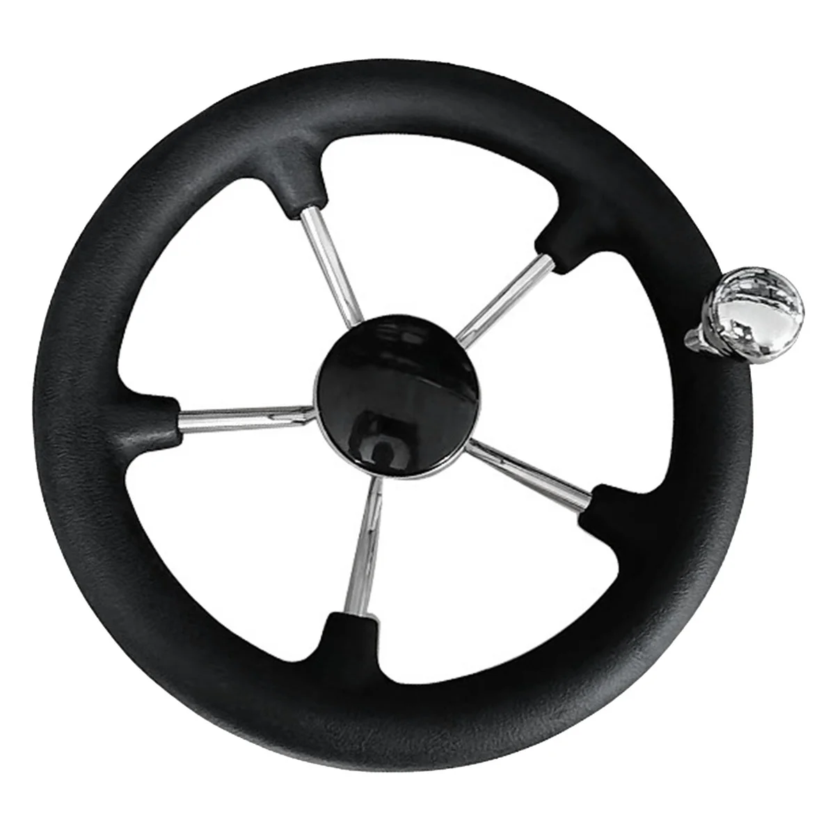 

Boat Accessories Marine 11 Inch Stainless Steel 5 Spoke Steering Wheel Heavy Duty Marine Boat Marine for Marine Yacht