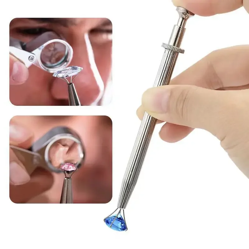 Multi-Purpose Precision 4 Claw Tweezers Stainless Steel Pickup Tool for Small Items Nail Clamping and Detailed Work