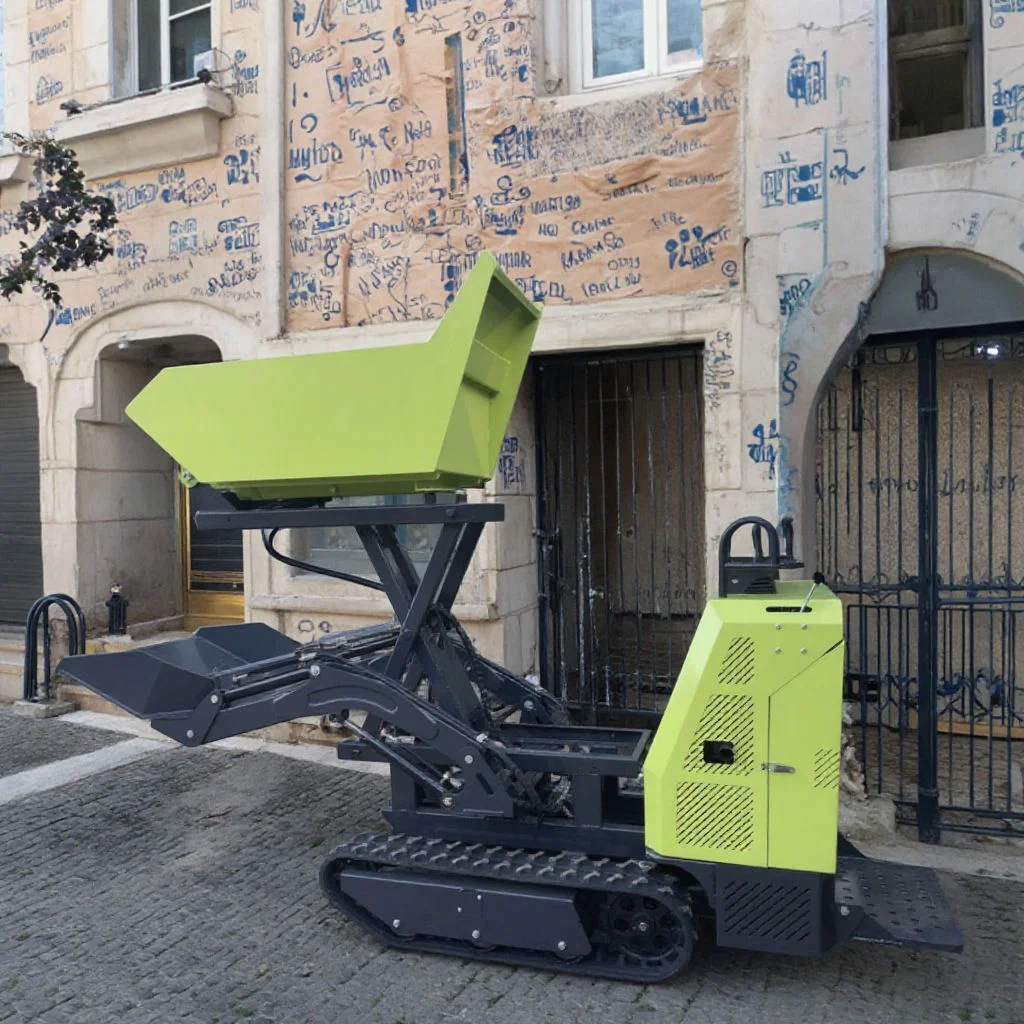 

Mini Tracked Dumper 1000kg Crawler Dumpe Manual Dumper Small Dumper Agricultural Self Loading Hydraulic Truck Customization