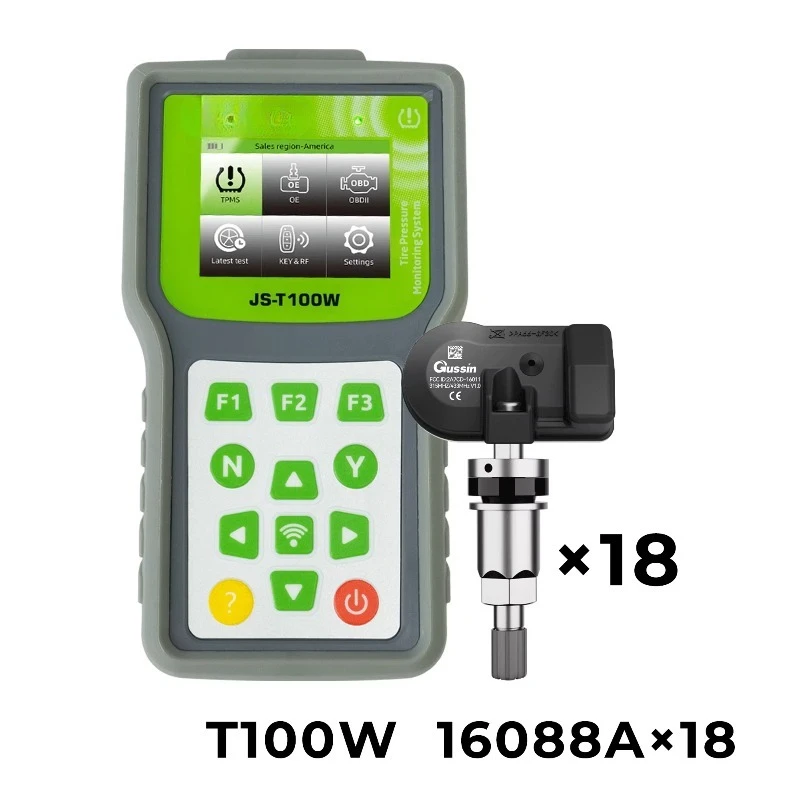 Gussin Universal TPMS Sensor   1 Programming Tool and 18 Sensors with 315MHz Frequency Built-In Sensors 1 Year Warranty
