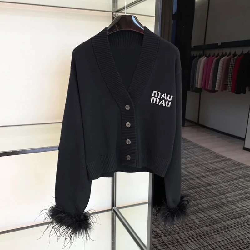 

Ele Slim Fit вязаный кардиган для женщин с кисточками корейский Sle Long Sve V-Ne модная верхняя одежда обычной длины