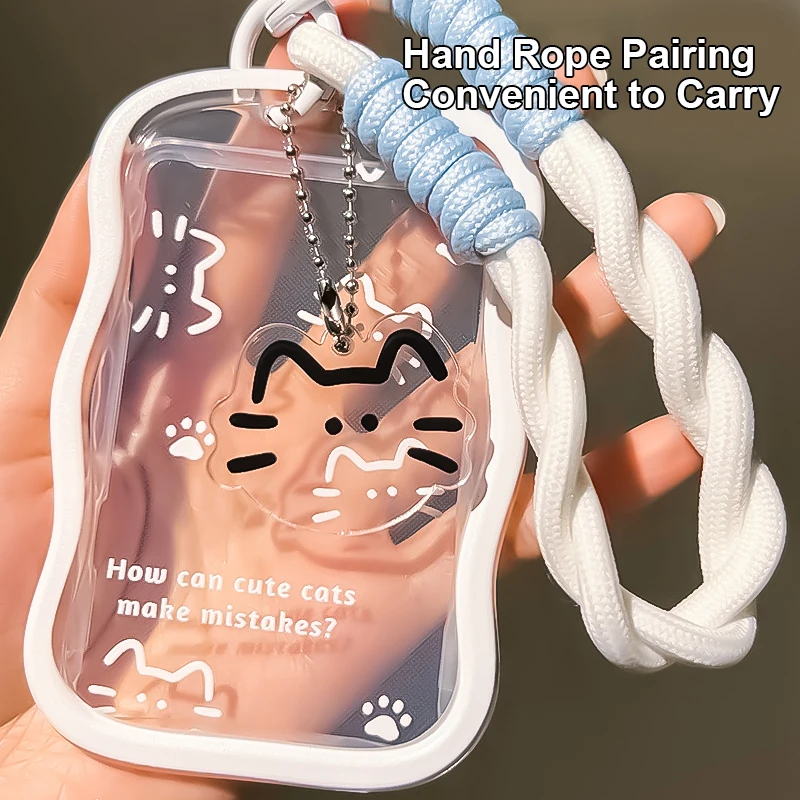 ชุดซองใส่บัตรสไลด์สำหรับนักเรียน1ชุดการ์ดมื้ออาหารบัตรป้องกันบัตรโดยสารบัตรเข้ามหาวิทยาลัย