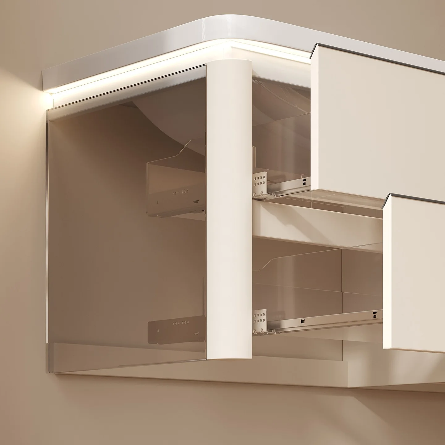 Bathroom Cabinet Ceramic Integrated Basin Drawer Wash Table Basin Combination Honeycomb Aluminum