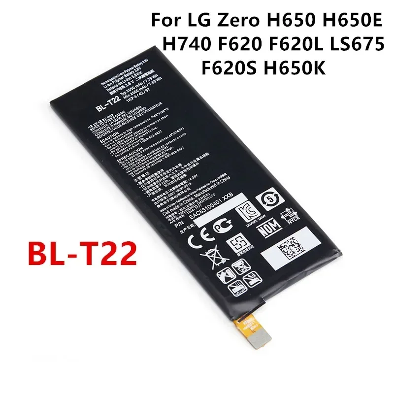 

Original BL-T22 2050mAh Replacement Battery For LG Zero H650 H650E H740 F620 F620L LS675 F620S H650K Mobile phone Batteries