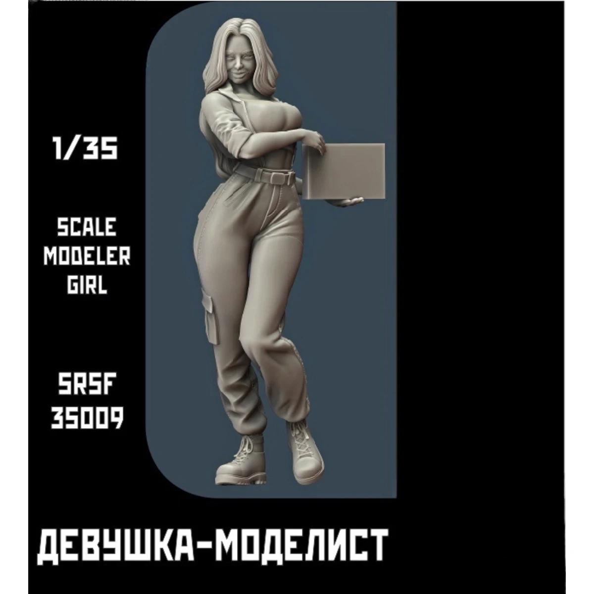 1/35 resin soldier model GK female figure - unassembled and unpainted DIY kit 1197C