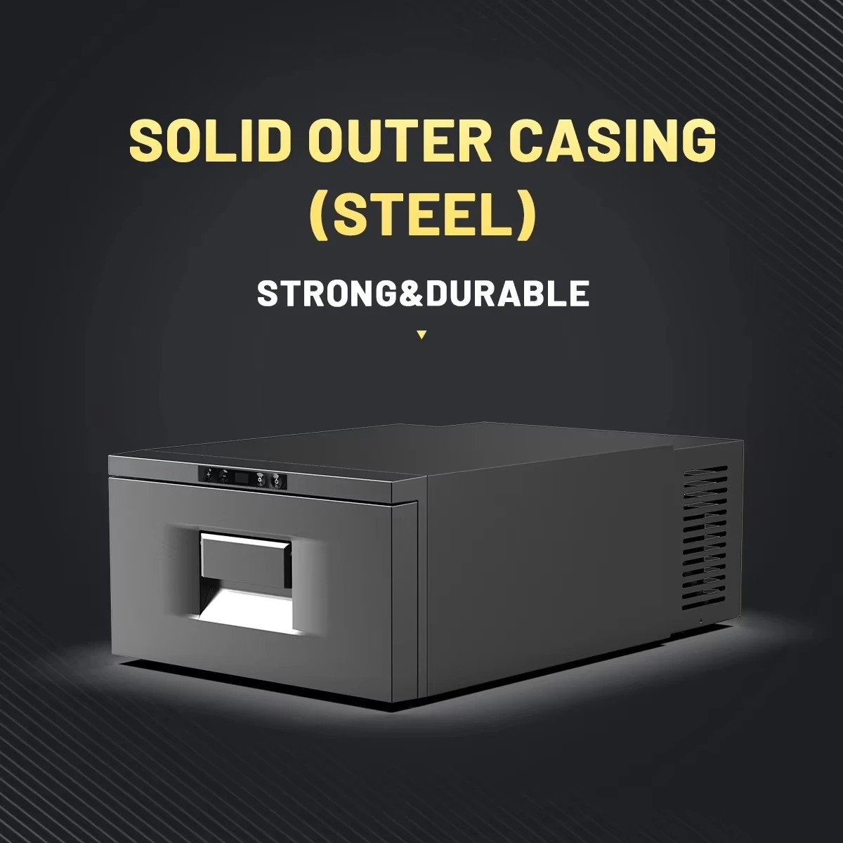 D30 RV Fridge Drawer Car Refrigerator Freezer AC DC Compressor Electric Portable Cooler 12V Fridge with Digital Display