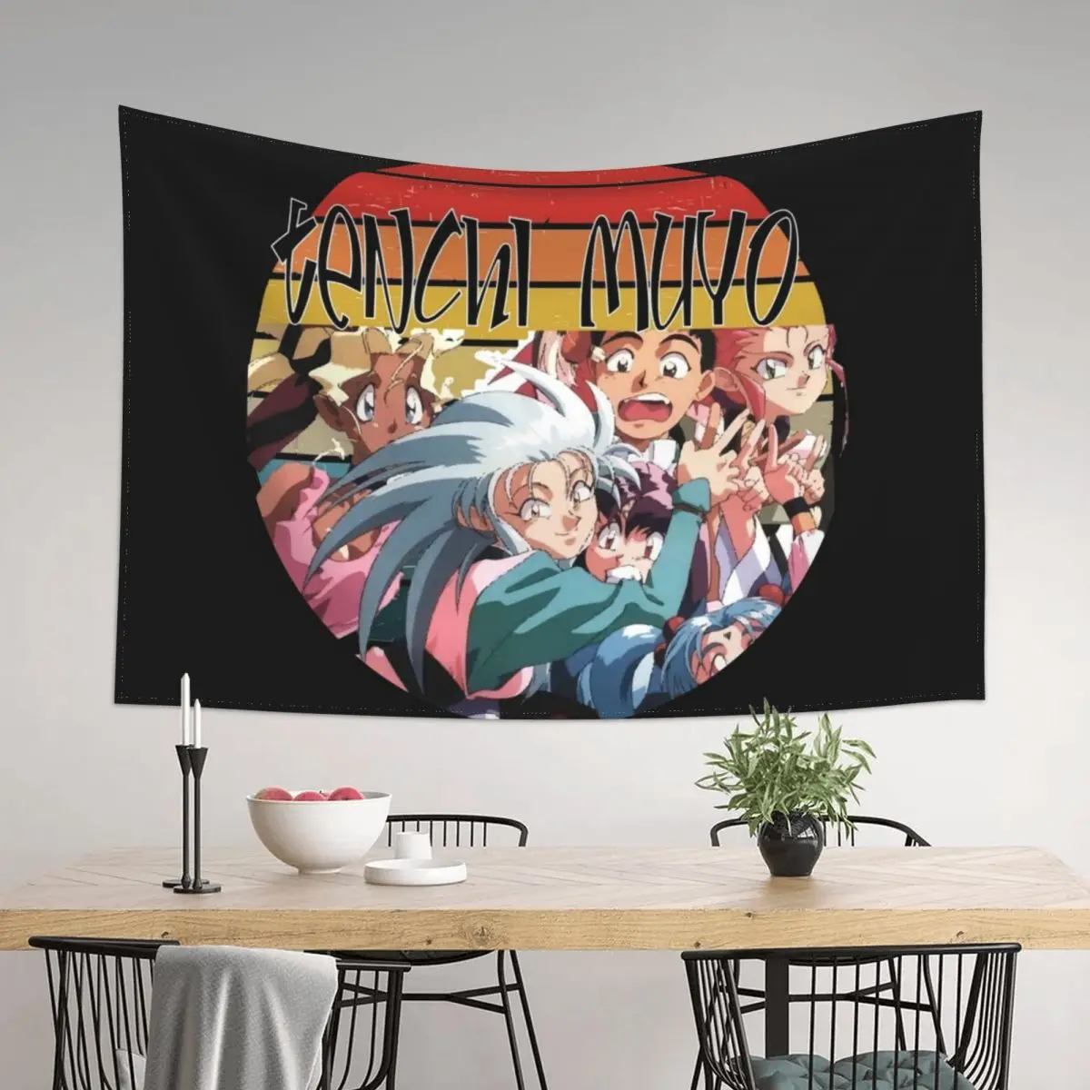 

Tenchi Muyo Vintage - Vaporwave Ryoko Tapestry Wall Carpet Wallpaper Wall Hanging Kawaii Room Decor Tapestry