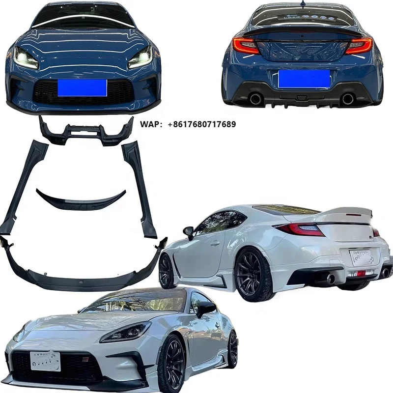 GR86 High Quality for Style New Bumper Kit Upgrade Version Includes Front Lip Side Skirts Diffuser Bolt-on Plastic Components