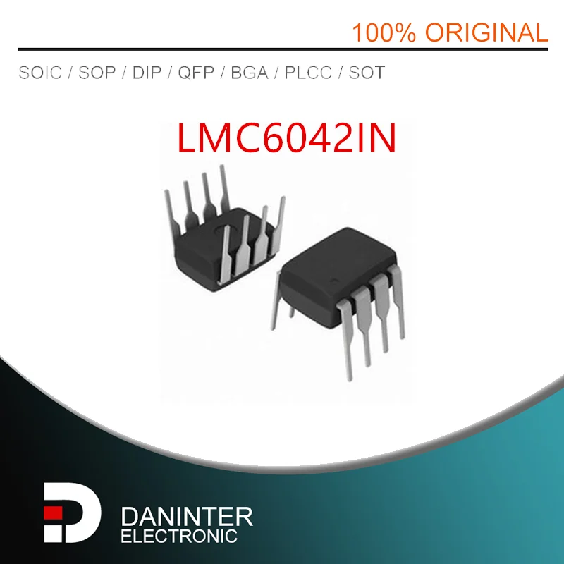 LMC6042IN LMC6042 DIP8 5 قطعة/الوحدة
