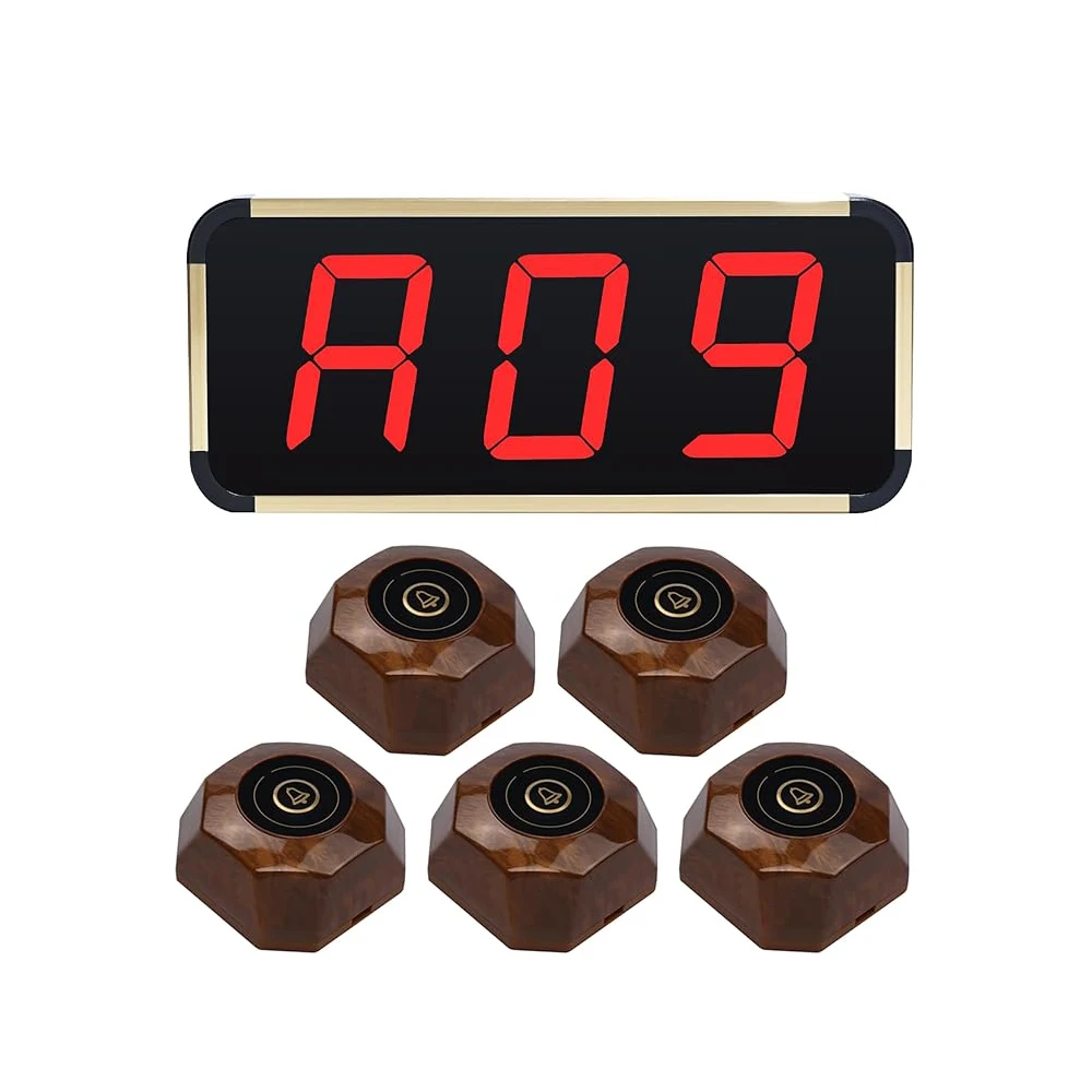 

826HOT Беспроводной ресторанный гостевой стол, кнопка вызова, пейджер, пейджер официанта, приемник, наручные часы, система вызова с экраном f