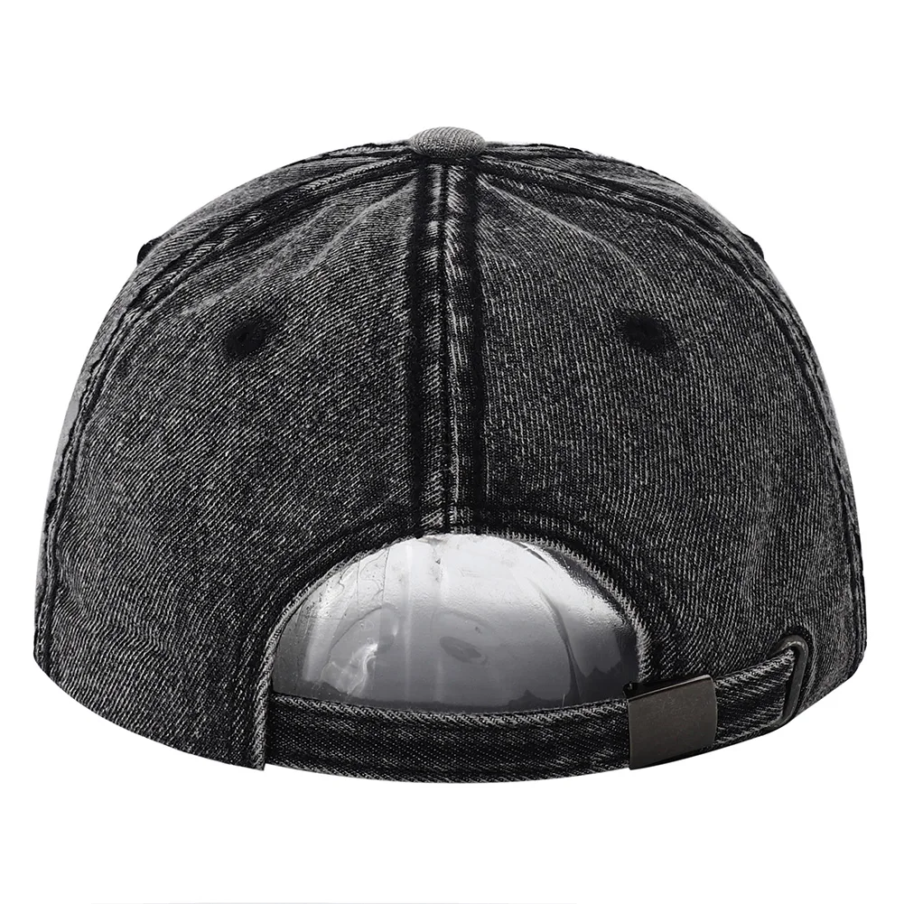 High Quality Black Blue Solid Color Denim Baseball Cap for Women Men Snapback Hat Adjustable Streetwear Jean Dad Hats Bone