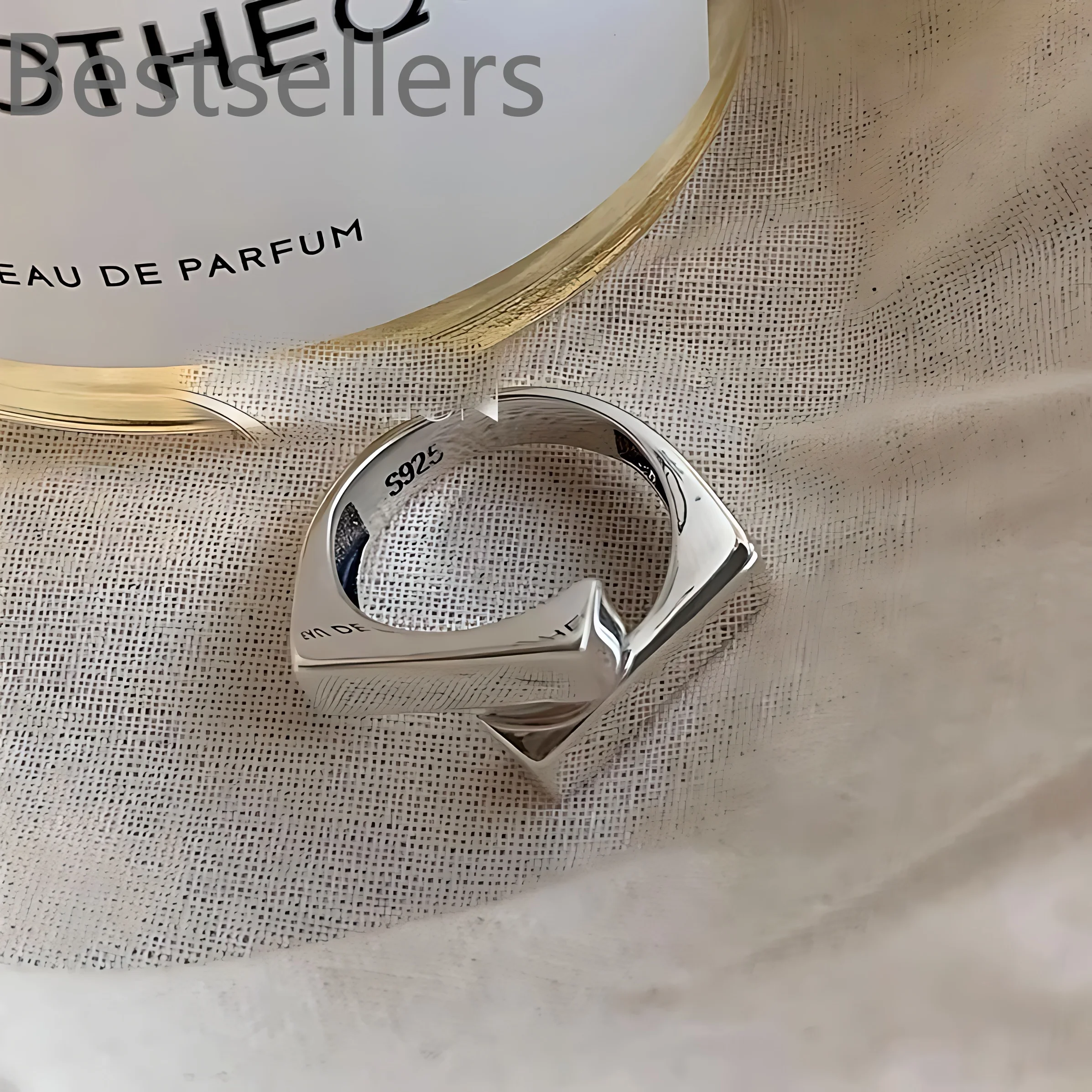 925 Silver Hug Rings for Women Fashion Geometric Handmade Irregular Vintage Fine Jelwery Ring Party Christmas Gift