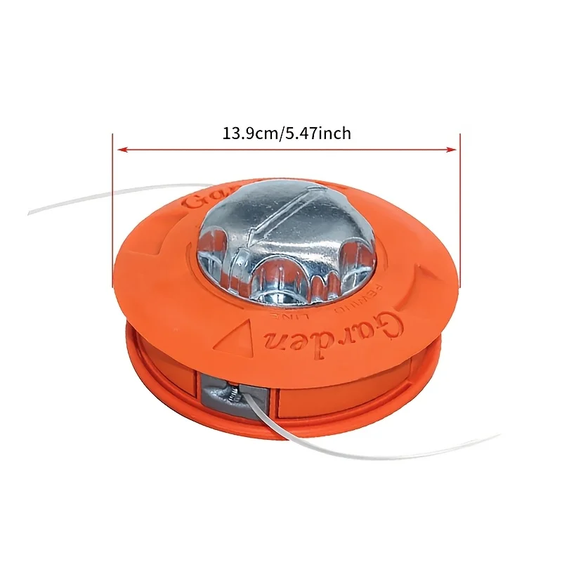 M10×1.25mm Aluminum Trimmer Head With Steel Wire Grass String Wear‑Resistant Replacement For Lawn Mower Brush Cutter Garden Tool