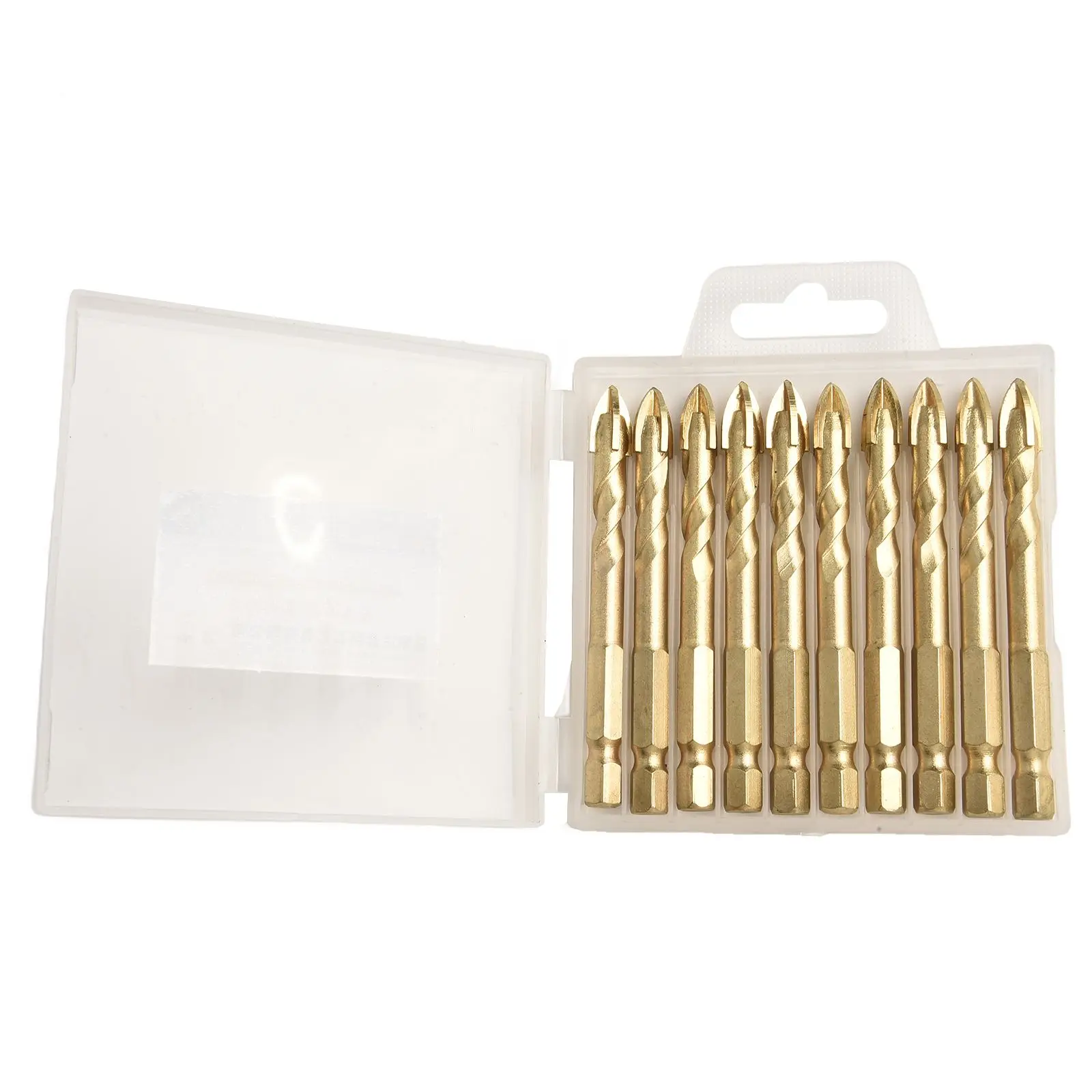Drill Bit Hex for cross Alloy Triangle Drill Brick Hard For Glass Ceramic Hex Shank Hole Opener Vitrified Tiles