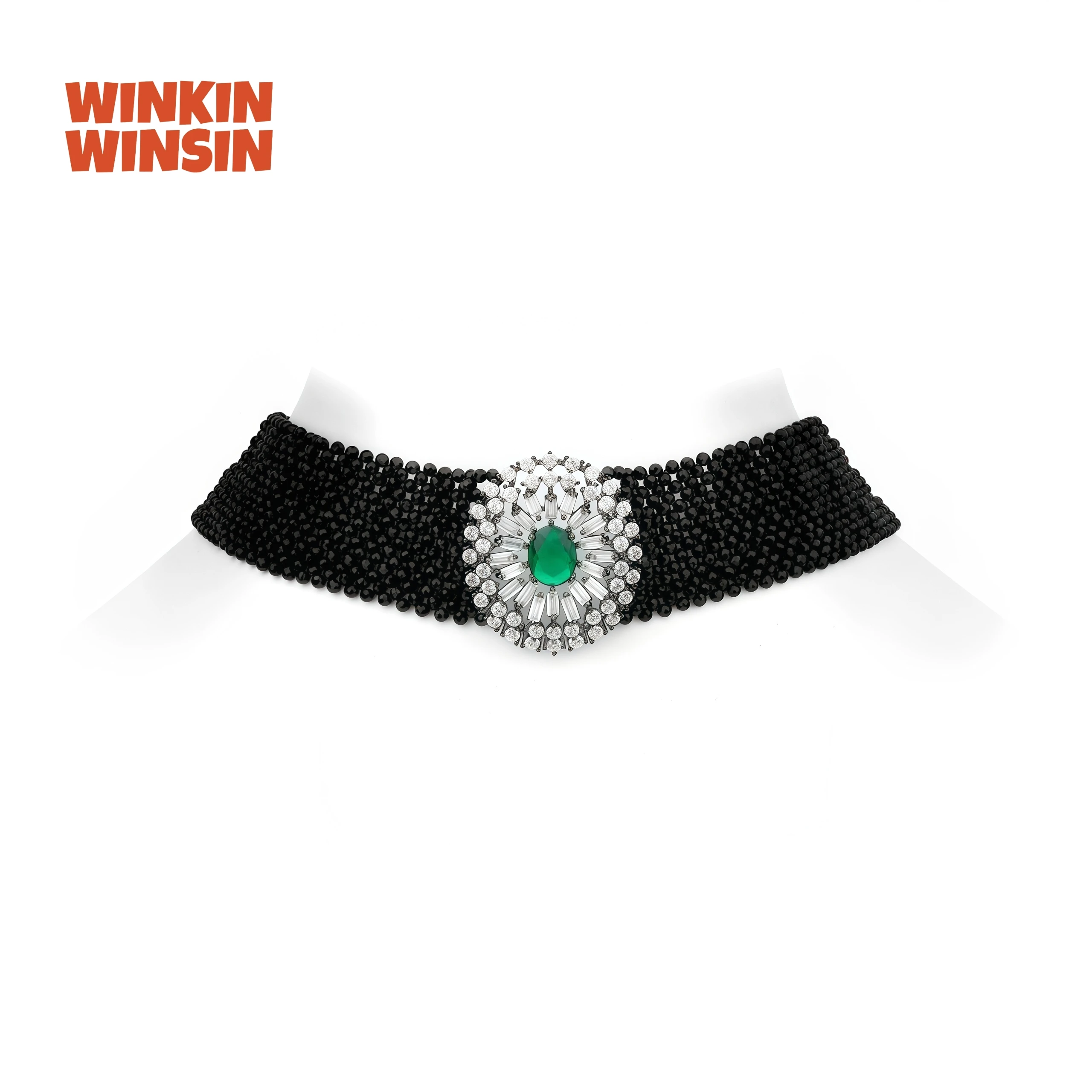 

WINKIN WINSIN Brand High Quality Luxury Brand Designer Collar Choker Certificate Necklace 925 Sterling Silver Necklaces Jewelry