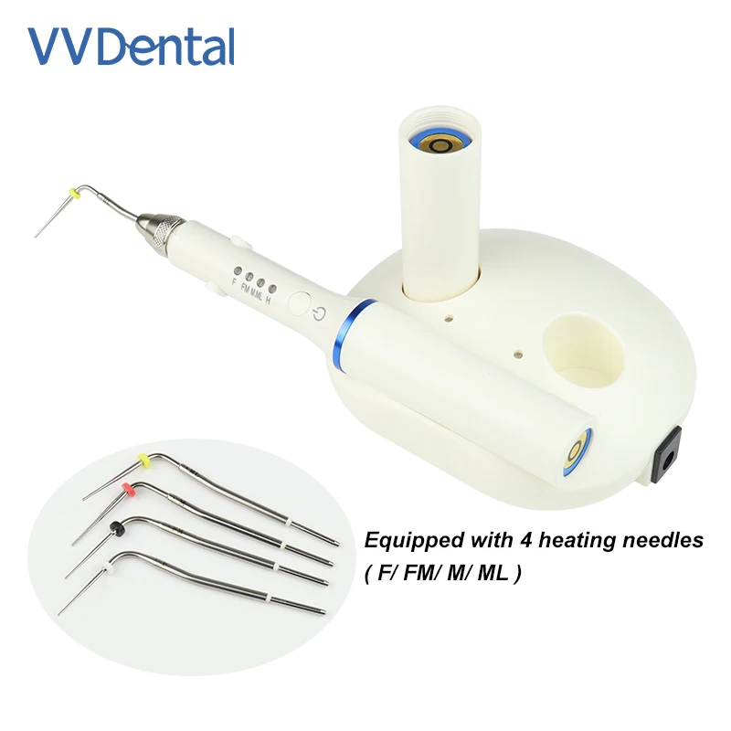 

Стоматологический беспроводной аппарат VV для пломбирования и резки с двойным отверстием, система для пломбирования корневых каналов с 4 нагревательными иглами