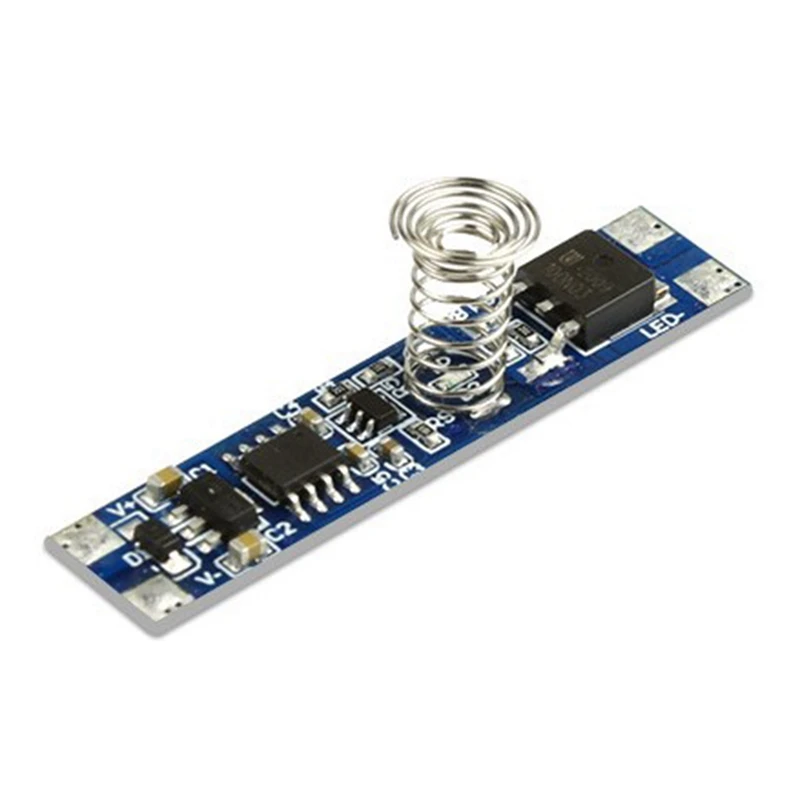 Inteligente Inteligente LED Light Dimmer, Módulo Sensor capacitivo, PCBLED Escurecimento Controle, Toque Interruptor, 4X, 5V-24V, 8A