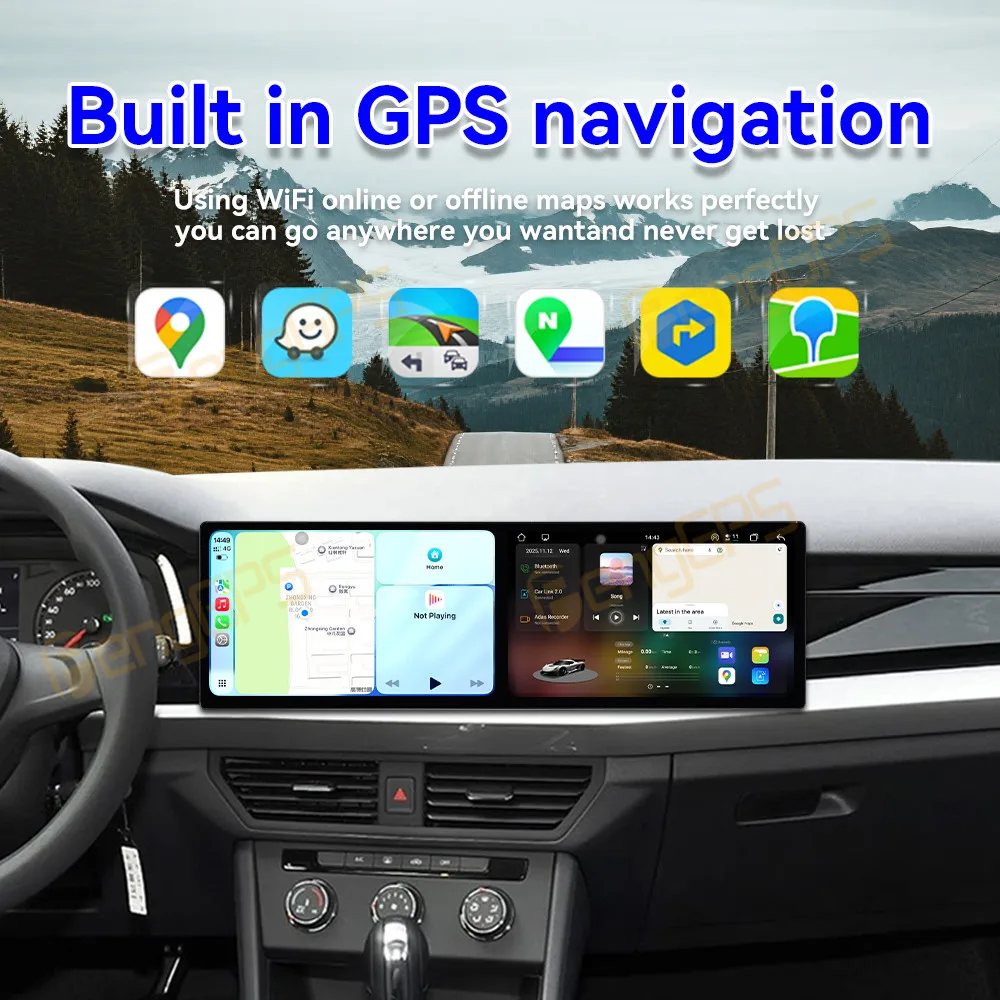 Carplay Dual 10.1" Screen Car Radio For Volkswagen Bora 2023-2025 Android 15 Multimedia Player GPS Navigation Auto DSP Stereo view 6