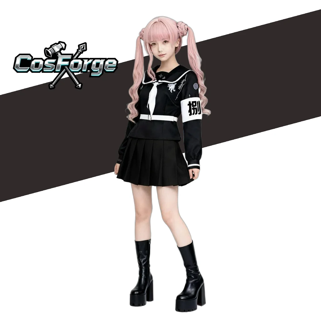 

Anime Tsukumo Kako Cosplay Costume Wig for The Hundred Line -Last Defense Academy- Halloween Party Game Suit