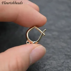 Wholesale Price 100pcs Nickel Free Real Gold Plating Earring Hooks Jewelry Findings