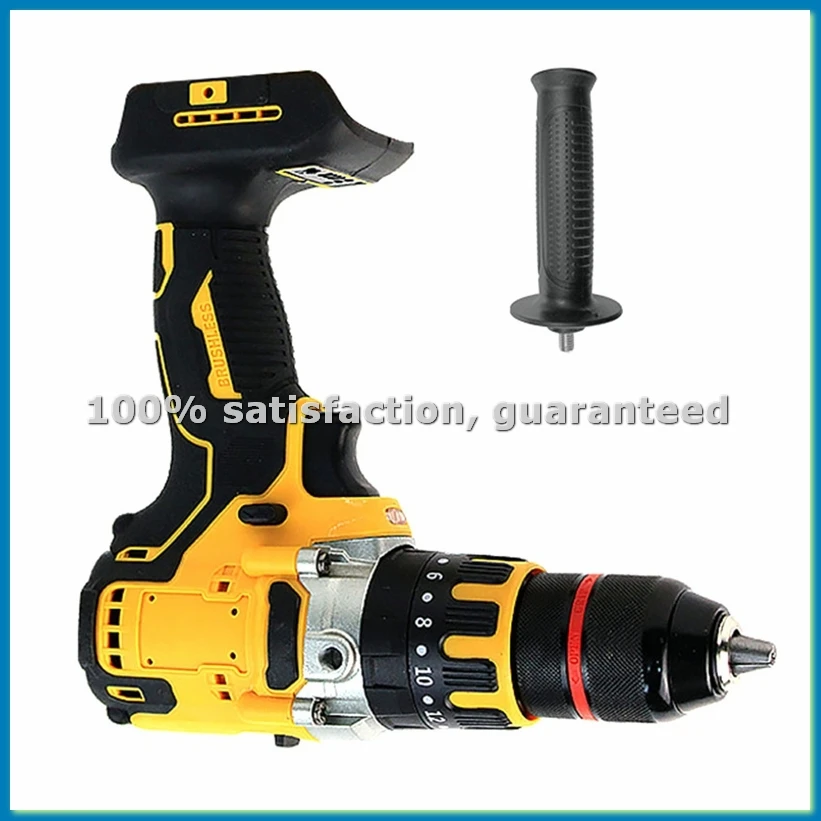 For 18V 20V Battery Electric Drill 1.5mm-13mm Portable Brushless Screwdriver 1000 M Impact Drill Power Tool-A51M