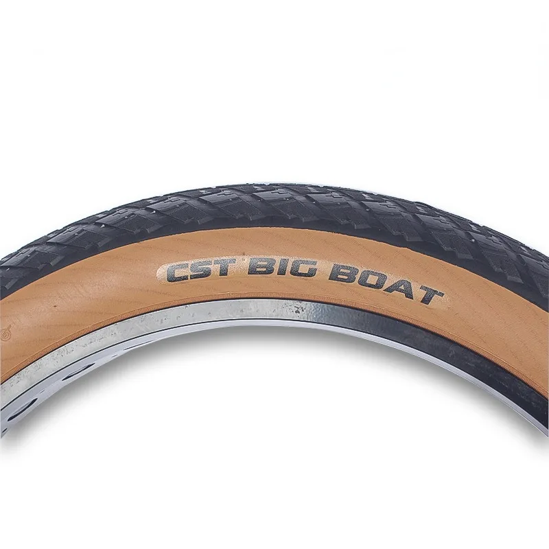 26 Inch BIG BOAT 100-559 26x4.00 Brown Edge Wired Tire MTB Bike Beach Bicycle Tire Fat Snow Bike 60TPI CTC-06 Cycling Parts