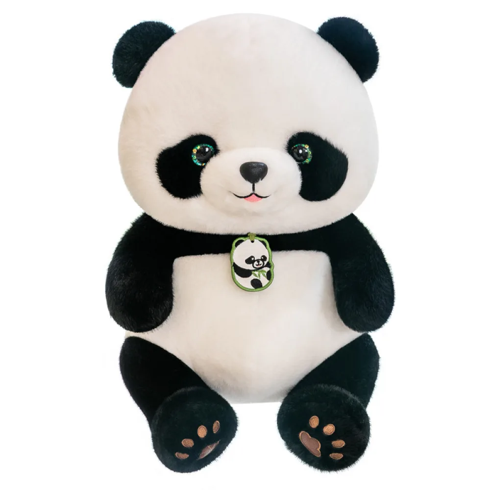 Giant Panda Beibei Plush Toy Cute National Treasure Panda Doll Pillow Children's Birthday Gift Home Decoration