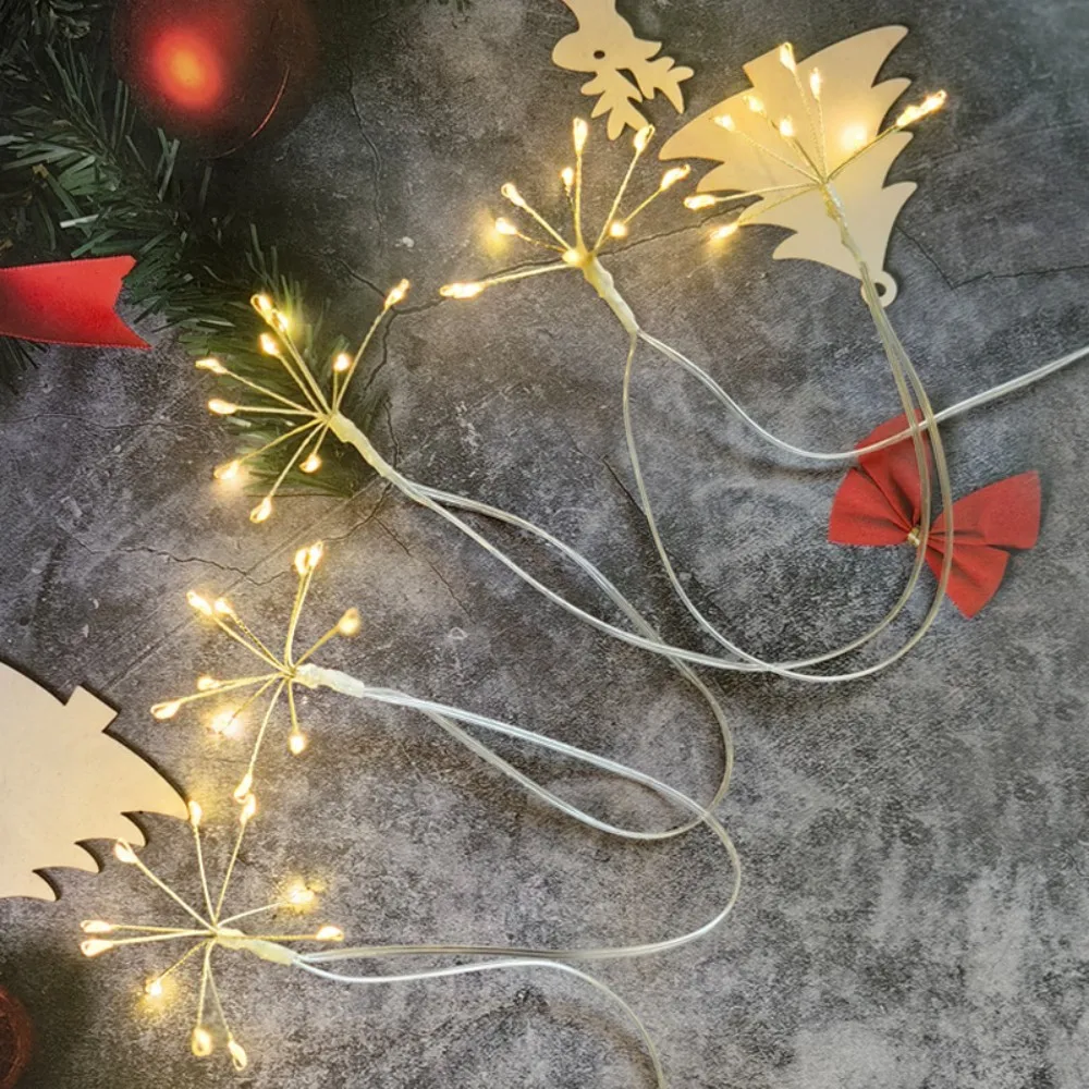 1PC 3M100LED USB Fireworks Light String with Remote Control,Suitable for Wedding Set,Courtyard,Garden,Camping Decoration