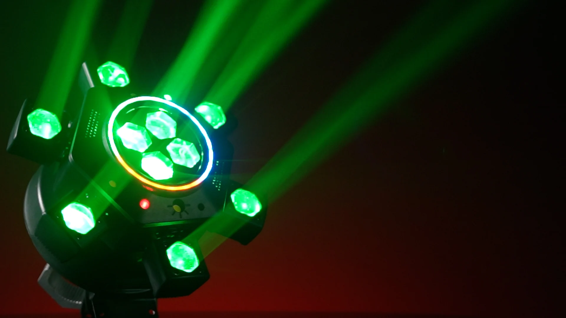 Fernbedienbare Moving-Head-Lichtanlage mit 6 Armen, RGBW-Beam, Strobe, Laser, DMX512-Bühnenbeleuchtung für DJ, Disco, KTV – Detail 25