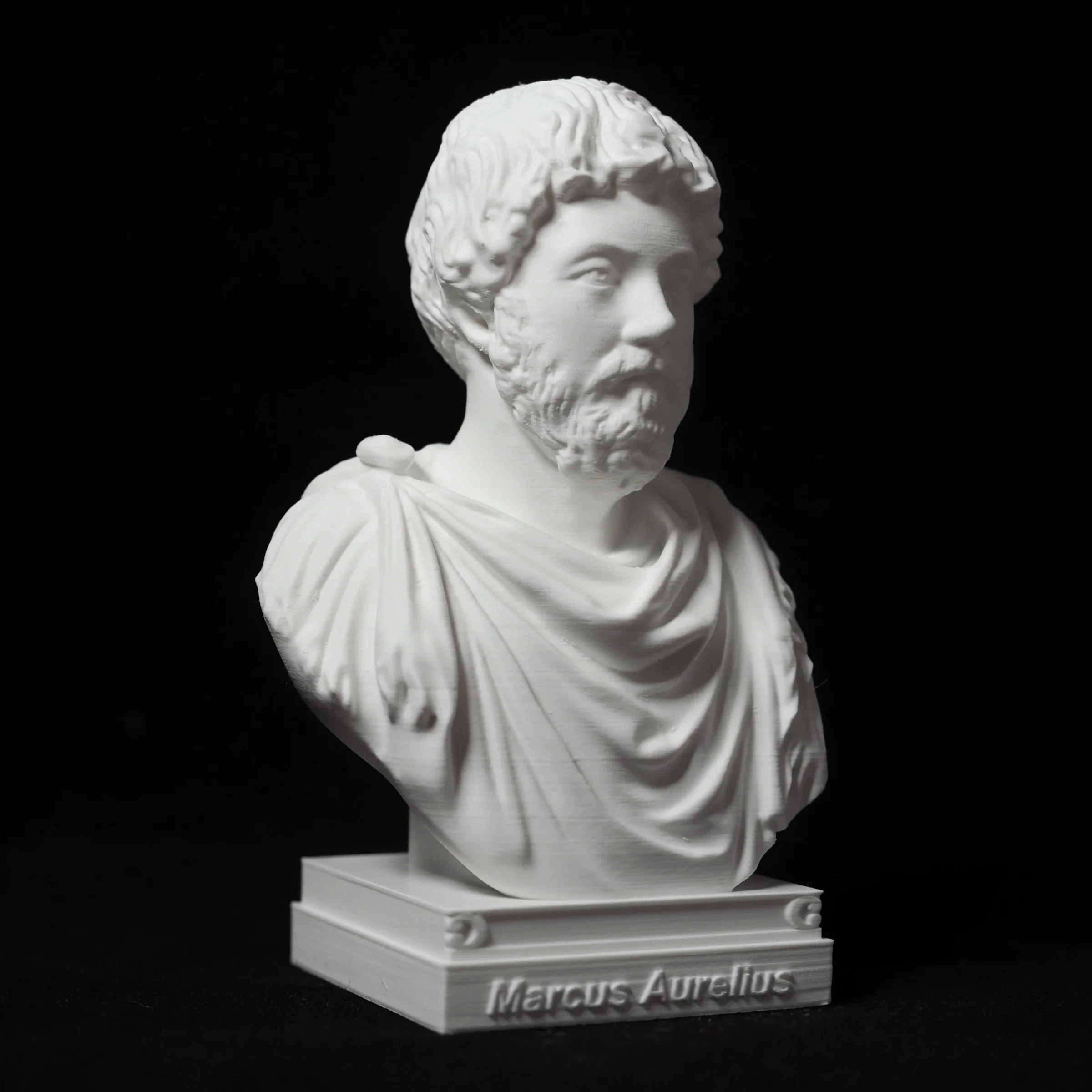 Marcus Aurelius ornaments statue model ornaments bust crafts great man portrait desk desk, 3D printing PLA plastic material