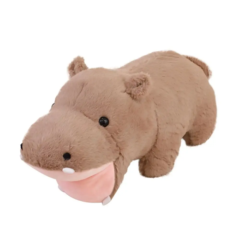 The Bouncy Pig Moo Deng Plush Toys Cute Stuffed Angry Baby Hippo Doll Cartoon Collection Hippo Doll Plush Toy Home Decor