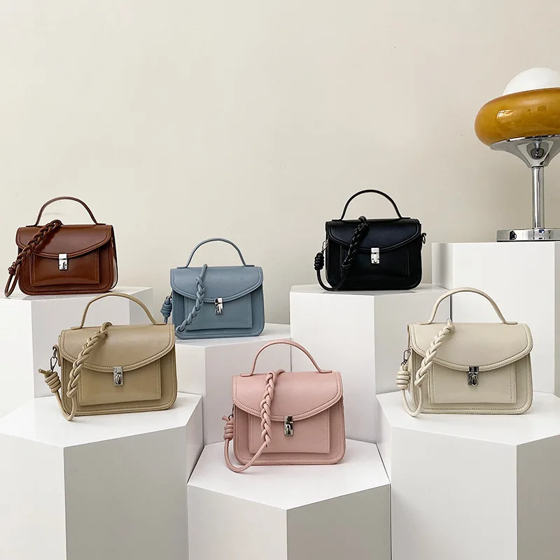 

New Women's Unique Design Handbag- Lock Detail, 3-Way Carry Handheld/Shoulder/Crossbody, Fashionable & Versatile Bags for Women