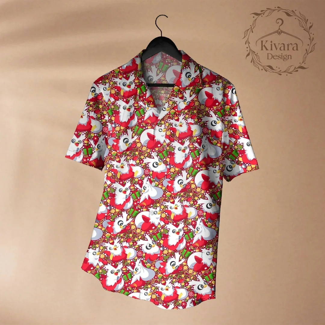 Delibirds Hawaiian Shirt Pokémon Anime Quagsire graphic T-shirt Summer Sports Men's T-Shirt Kid's Clothing Tee Y2k Woman ﻿ - view 3