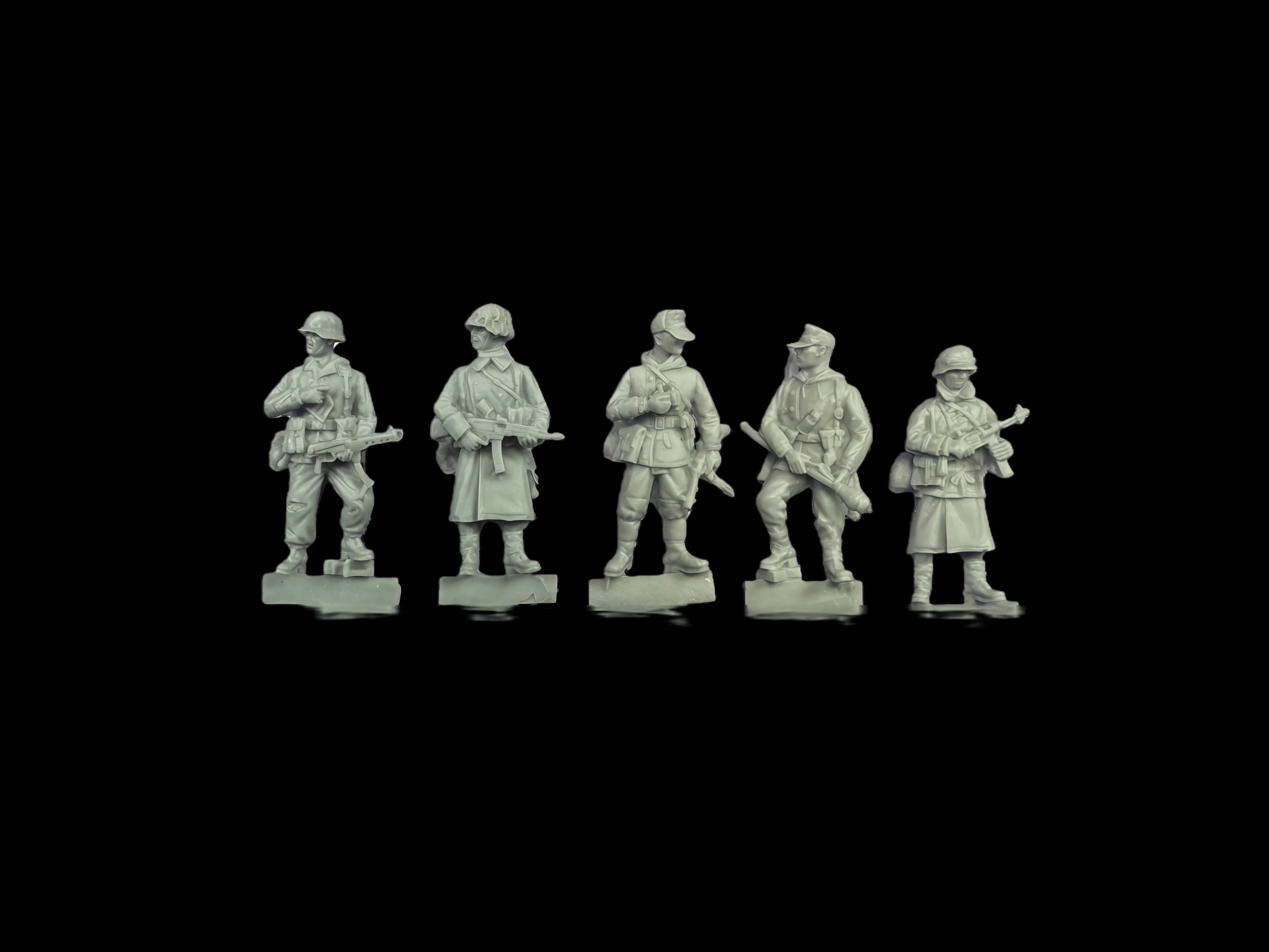 

1:72 Cast Resin Model Assembly Kit, GK, Infantry Squad, Unpainted To Be Assembled