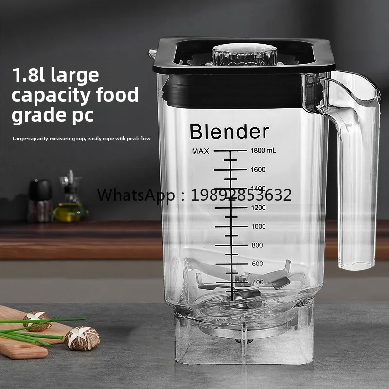 ZC Macchina per frullati commerciale per negozi di tè al latte, completamente automatica con copertura insonorizzata, tritaghiaccio per frappè, estrattore di tè